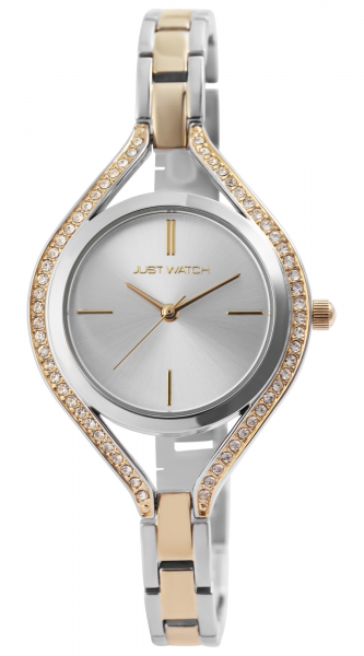 Just Watch Damen-Uhr Edelstahl Armband Strass JW298 Analog Quarz JW10147