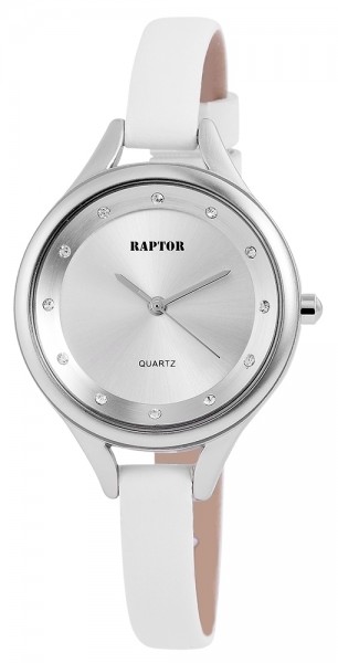 Raptor Damen - Uhr Echtleder Armband mit Dornschließe Analog Quarz RA10102