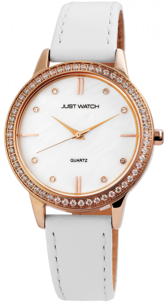 Just Watch Damen-Uhr Echt Leder Strass JW192 Analog Quarz JW10035