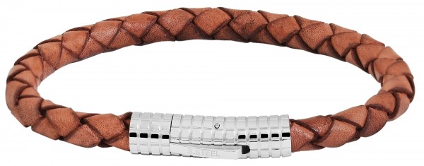Akzent Unisex - Armband aus Echtleder mit Edelstahl Länge 21,5 cm 5040245