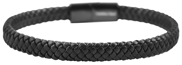Akzent Unisex - Armband aus Echtleder mit Edelstahl Länge 21,5 cm 5040258