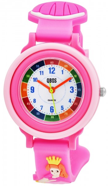 QBOS Kinder-Uhr Silikon Prinzessin Lernuhr Analog Quarz 4500025