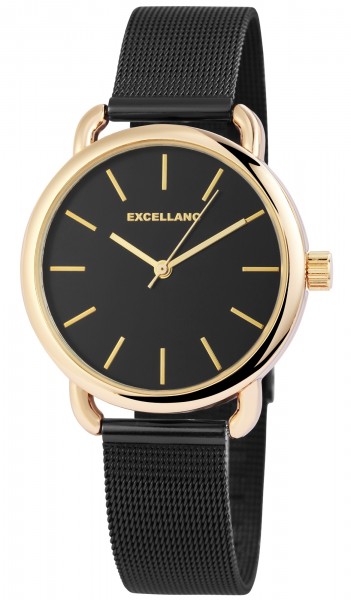Excellanc Damen – Uhr Meshband Edelstahl Milanaise Armbanduhr Analog Quarz