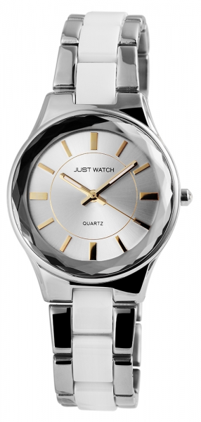 Just Watch Damen-Uhr Edelstahl Armbanduhr Bicolor Analog Quarz JW10039