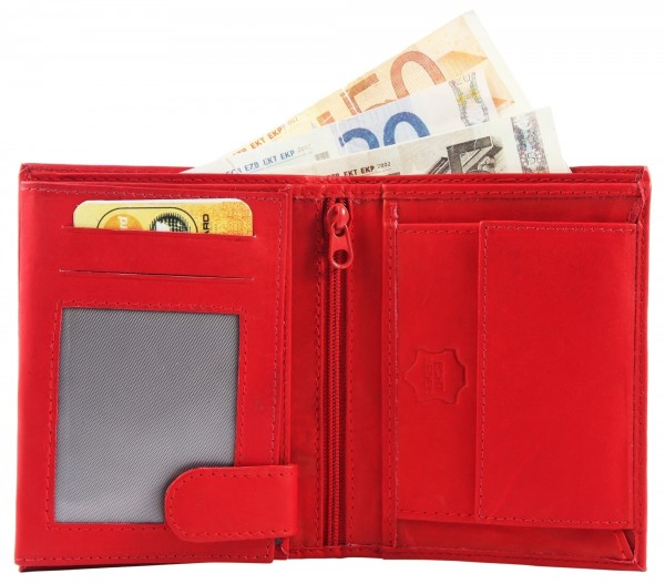 Excellanc Herren - Geldbörse Echt Leder Portemonnaie Brieftasche Format 12 x 10 cm 3000123