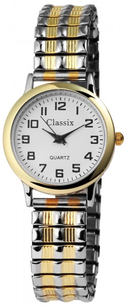 Classix Damen – Uhr Zugarmband Metall Armbanduhr Analog Quarz 1700011
