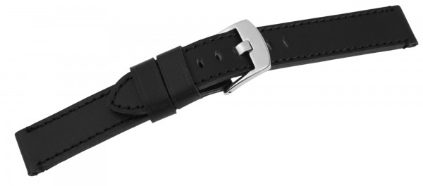 Echtleder Armband, schwarz, glatt, flach, Dornschließe UVP 19,95 €