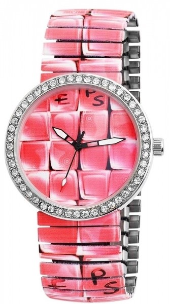 Excellanc Damen – Uhr Zugband Armbanduhr Strass Metall Analog Quarz 1700004