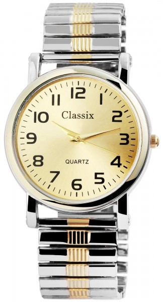 Classix Herren – Uhr Zugarmband Metall Armbanduhr Analog Quarz 2700005-002