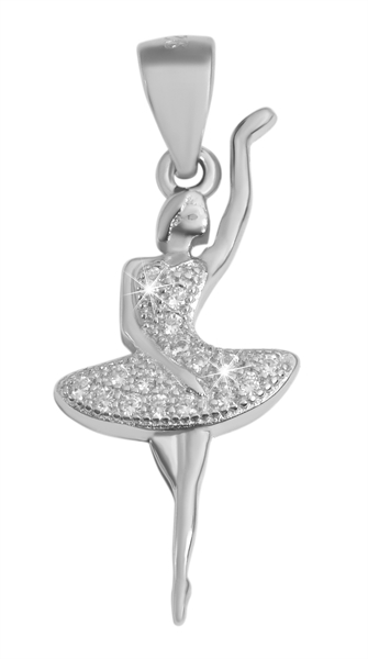 Giulia Luna Damen-Halskette Anhänger Ballerina Ballett 925er Silber GL5210034