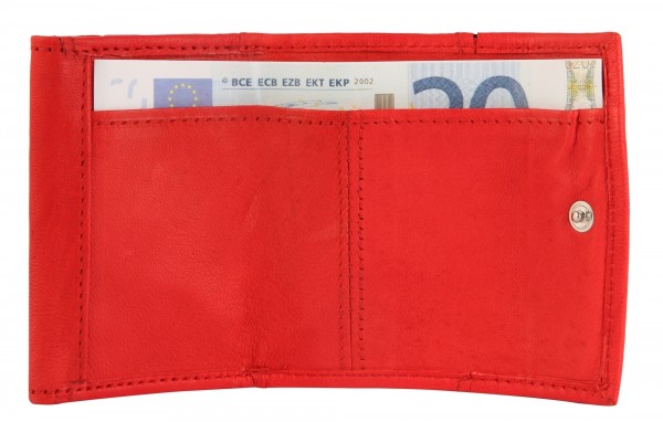 Excellanc Unisex-Mini Geldbörse Echt Leder Querformat 8 x 6 x 1 cm 3000169