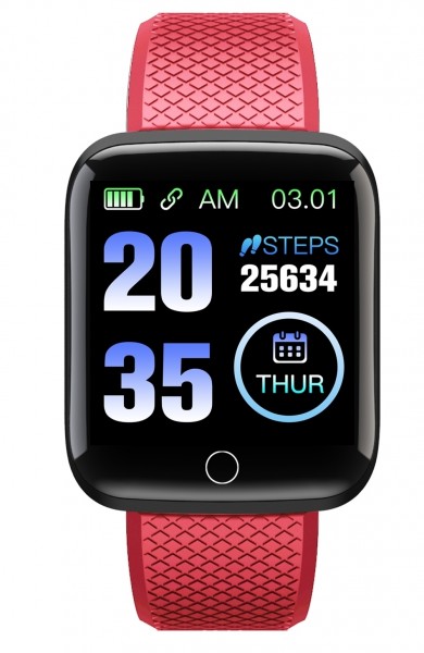TimeTech Smart Watch Unisex Fitness Tracker Silikon Uhr Digital 2440003