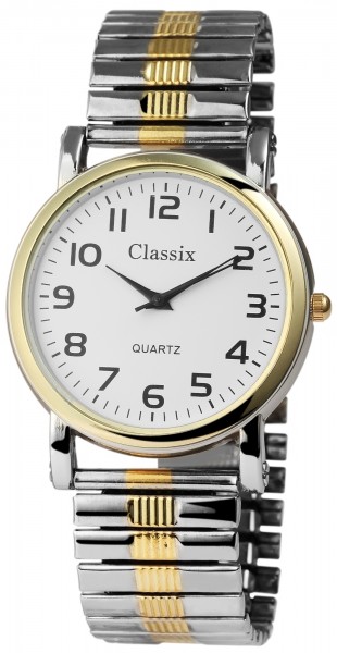 Classix Herren – Uhr Zugarmband Metall Armbanduhr Analog Quarz 2700005-002