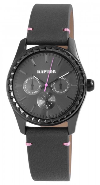 Raptor Damen-Uhr Armband Oberseite Echt Leder Analog Quarz RA10113