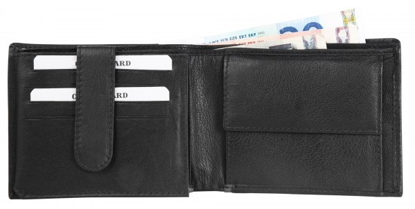 Dattini Herren – Geldbörse Echtleder Portemonnaie Brieftasche 9,5x12,5x2 cm 3000363