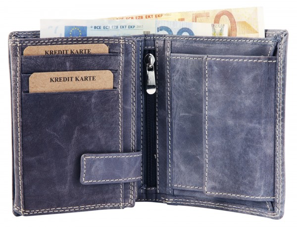 Akzent Herren - Geldbörse aus Echtleder Portemonnaie Format 12 x 9 cm 3000071