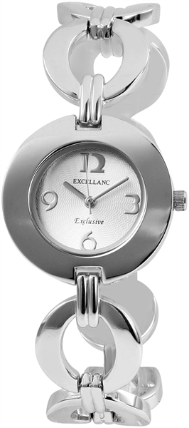 Excellanc Damen-Uhr Metallarmband Clipverschluss Elegant Analog Quarz 180322500013