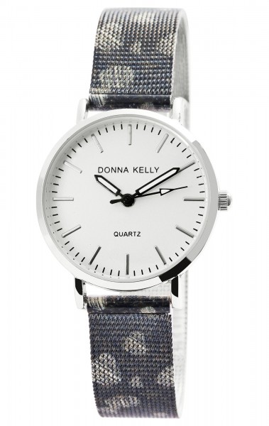 Donna Kelly Damen-Uhr Mesharmband Edelstahl Mehrfarbig Analog Quarz 1300021