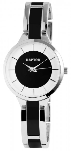 Raptor Damen - Uhr schmale Metall Armbanduhr Hakenverschluss Analog Quarz RA10057