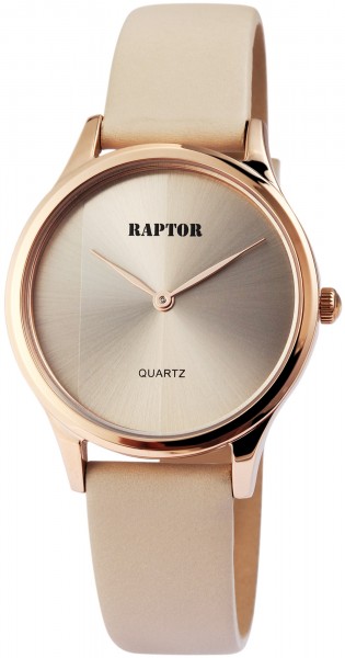 Raptor Damen-Uhr Armband Oberseite Echt Leder Elegant Analog Quarz RA10004