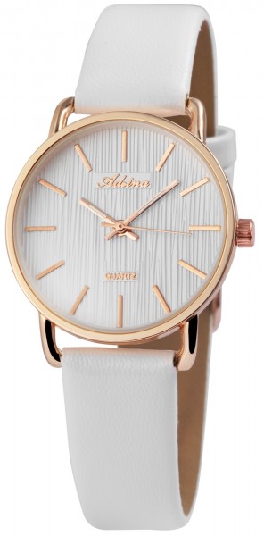 Adrina Damen – Uhr Lederimitat Armbanduhr Dornschließe Analog Quarz 2910015