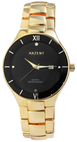 Akzent Exclusive Herren - Uhr Metall Armbanduhr Datum Elegant Analog Quarz 2800073
