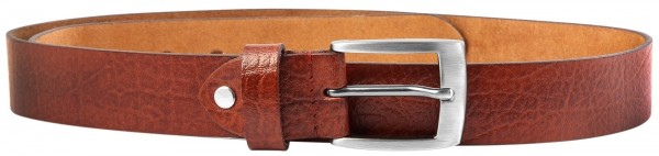 Leonardo Verrelli Herren - Gürtel aus Leder Braun kürzbar 100 cm 3100021