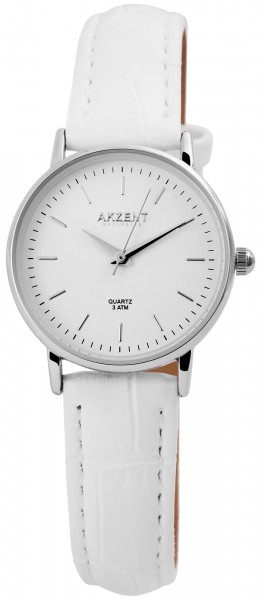 Akzent Exclusive Damen - Uhr Lederimitations Armbanduhr Analog Quarz 1900183