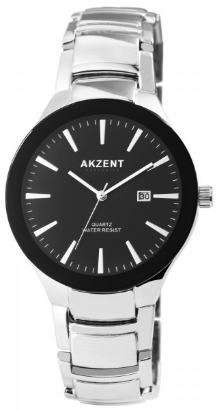 Akzent Exclusive Herren - Uhr Metall Armbanduhr Datum Elegant Analog Quarz 2800074