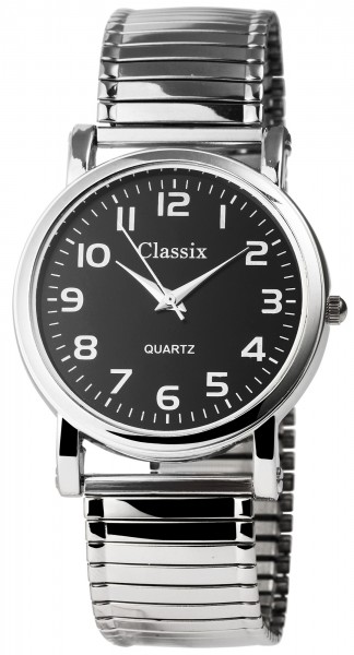 Classix Herren – Uhr Armbanduhr Zugarmband Metall Analog Quarz 2700008-001