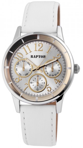 Raptor Damen-Uhr Armband Oberseite Echtleder Analog Quarz RA10111-002