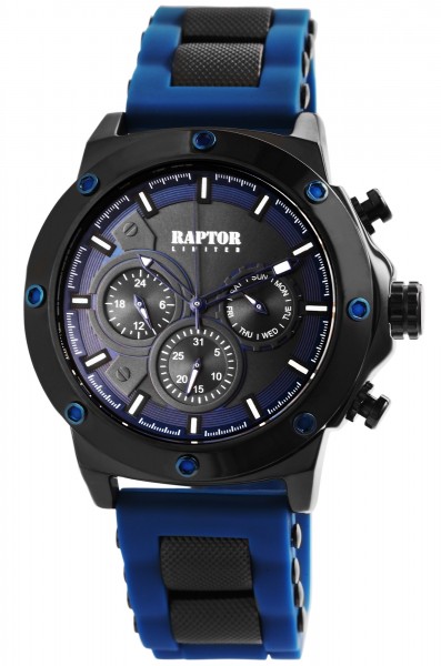 Raptor Limited Herren-Uhr Silikon Multifunktion Analog Quarz RA20246