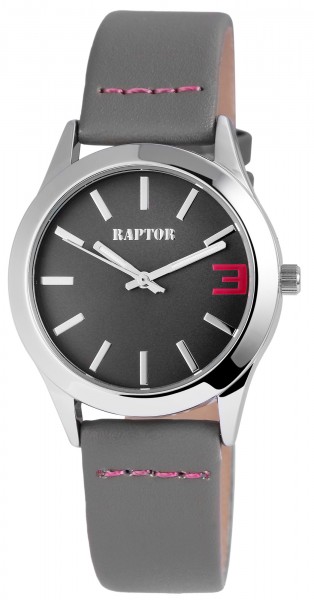 Raptor Damen-Uhr Armband Echt Leder Elegant Schlicht Analog Quarz RA10088