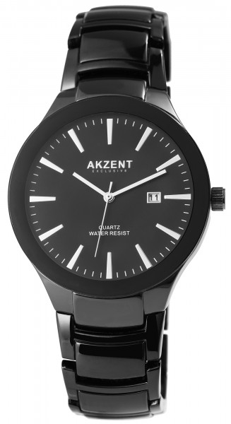 Akzent Exclusive Herren - Uhr Metall Armbanduhr Datum Elegant Analog Quarz 2800074