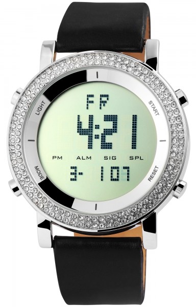 Excellanc Damen – Uhr Lederimitationsarmband Digital Quarz 1900189-001