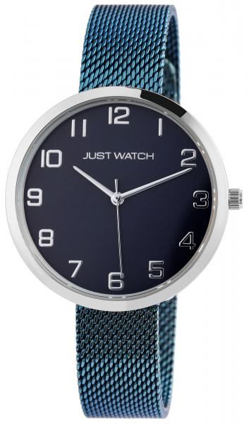 Just Watch Damen-Uhr Meshband Edelstahl Hakenverschluss Analog Quarz JW10243