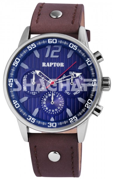 Raptor Herren - Uhr Echtleder Armband Analog Quarz RA20121