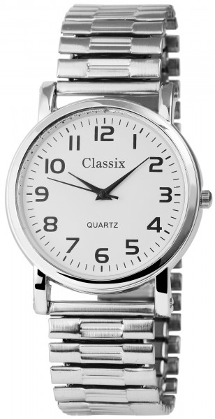 Classix Herren – Uhr Armbanduhr Zugarmband Metall Analog Quarz 2700008-001