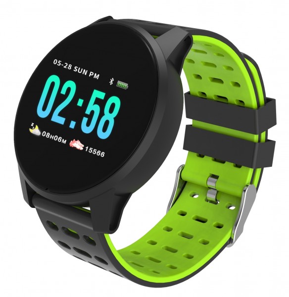 TimeTech Smartwatch Herzfrequenz Bluetooth Aktivitätstracker Silikonband 2440007