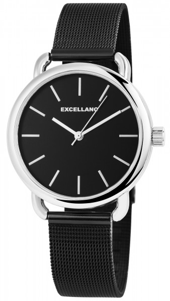 Excellanc Damen – Uhr Meshband Edelstahl Milanaise Armbanduhr Analog Quarz