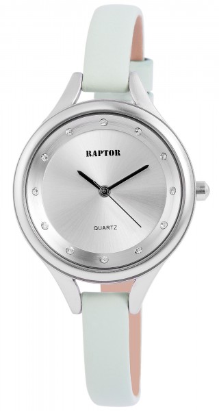 Raptor Damen - Uhr Echtleder Armband mit Dornschließe Analog Quarz RA10102