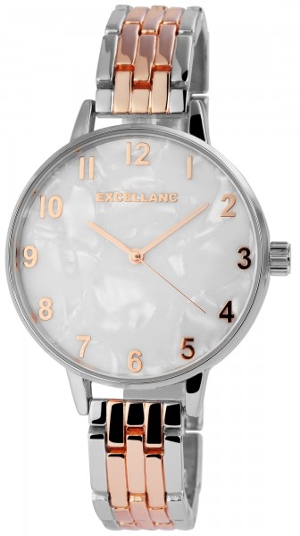 Excellanc Damen - Uhr Mehrfarbig Metall Analog Quarz Armbanduhr 1800168