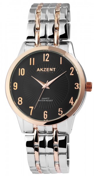 Akzent Exclusive Herren - Uhr Metall Armbanduhr Elegant Analog Quarz 2800071