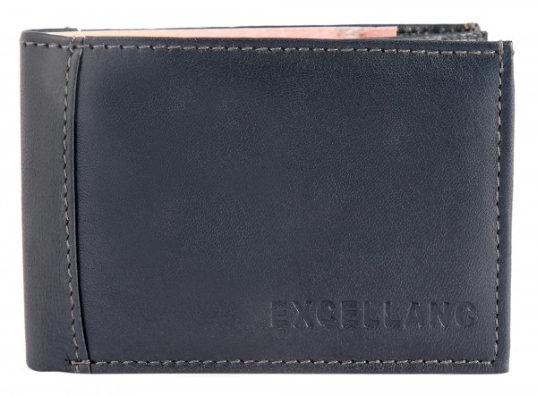Excellanc Unisex-Mini Geldbörse Echt Leder Querformat 10,5 x 7,2 x 1,7 cm 3000084