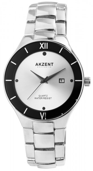 Akzent Exclusive Herren - Uhr Metall Armbanduhr Datum Elegant Analog Quarz 2800073