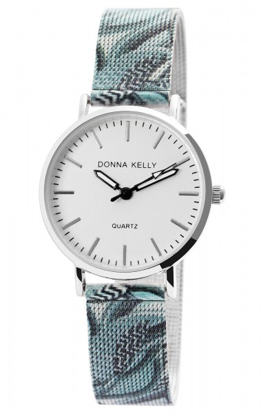 Donna Kelly Damen-Uhr Mesharmband Edelstahl Mehrfarbig Analog Quarz 1300021